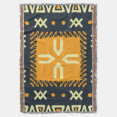 Shawl-Design: Indisches Batik-Quadrat. Decke (Vorderseite Vertikal)