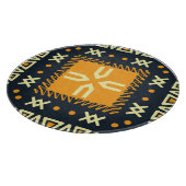 Shawl-Design: Indisches Batik-Quadrat. Schneidebrett (Ecke)