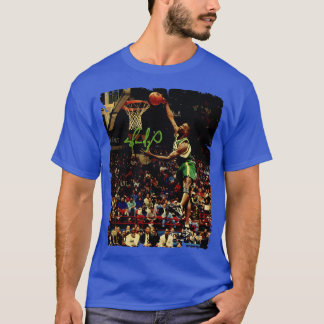 Shawn Kemp Vintage-Design von Basketball 2 T-Shirt