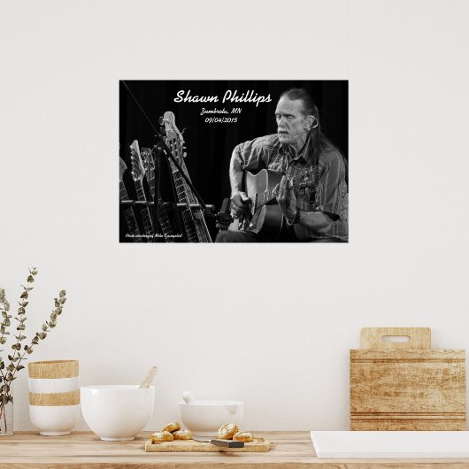 Shawn Phillips LIVE in Zumbrota, MN 2015 Poster (Küche)