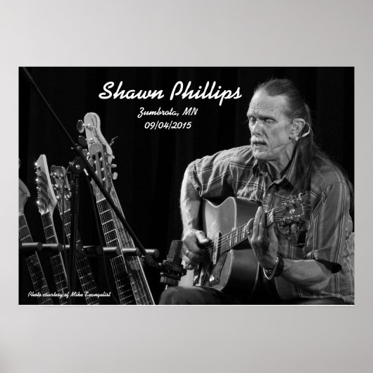 Shawn Phillips LIVE in Zumbrota, MN 2015 Poster (Vorne)