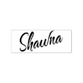 Shawna Name Cursive Script-Schriftart Gummistempel (Prägung)