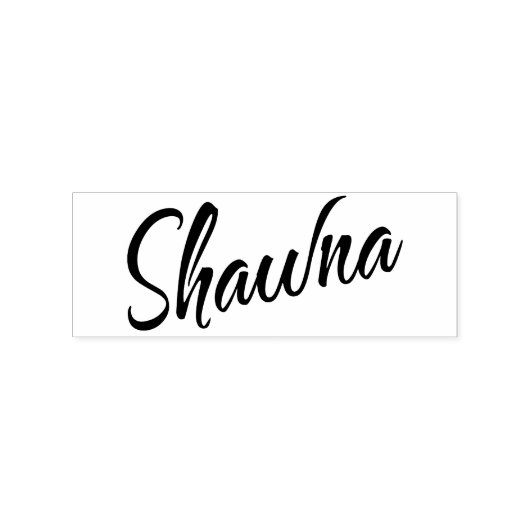 Shawna Name Cursive Script-Schriftart Gummistempel (Prägung)