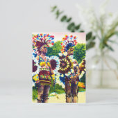 Shawnee Indian War Tänzer, Oklahoma Postkarte (Stehend Vorderseite)