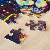 Shawnee-indische Kriegs-Tänzer, Oklahoma Puzzle (Seite)