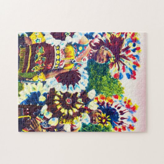 Shawnee-indische Kriegs-Tänzer, Oklahoma Puzzle (Horizontal)