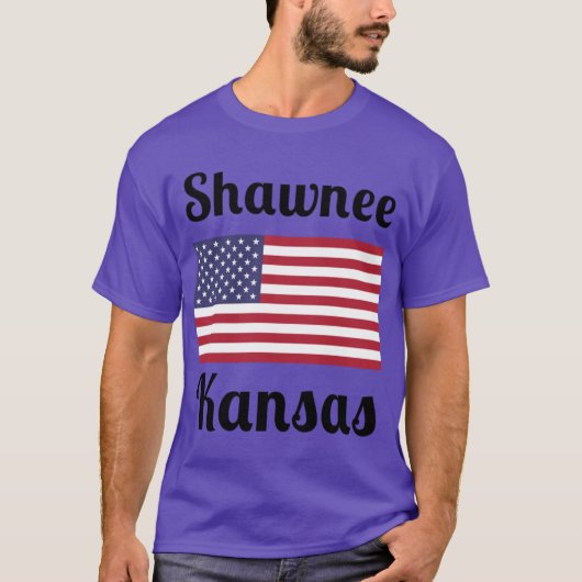 Shawnee Kansas Stylish Prints T-Shirt (Vorderseite)