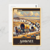 Shawnee, Kansas | VINTAG Postkarte (Vorne/Hinten)