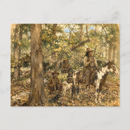 Shawnee-Krieger. Postkarte (Vorderseite)