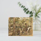 Shawnee-Krieger. Postkarte (Stehend Vorderseite)
