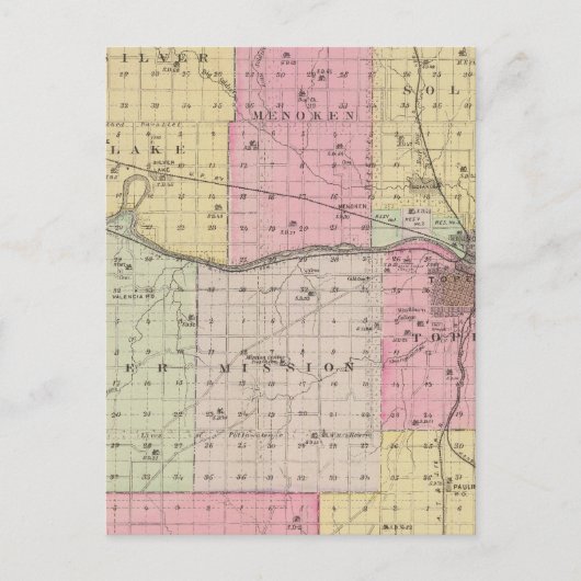 Shawnee Landkreis, Kansas Postkarte (Vorderseite)