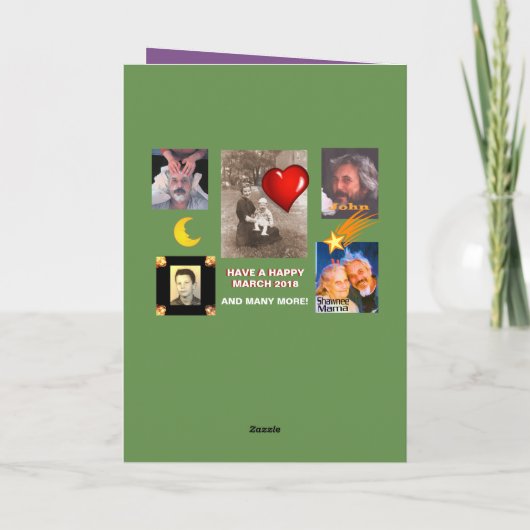 Shawnee Mama, happy March Karte (Rückseite)