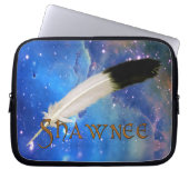 SHAWNEE Nation & Feather Space Notebook-Sieb Laptopschutzhülle (Vorderseite)