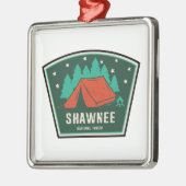 Shawnee National Forest Camping Ornament Aus Metall (Links)