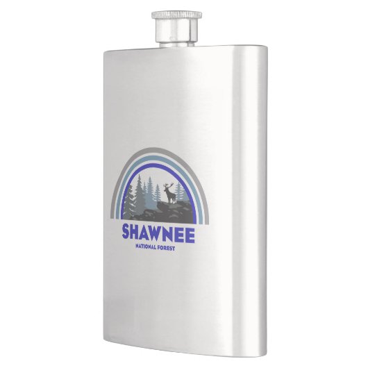 Shawnee National Forest Rainbow Deer Flachmann (Links)