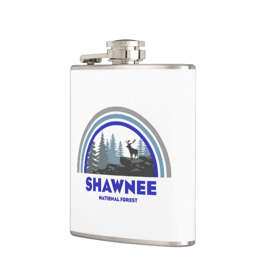 Shawnee National Forest Rainbow Deer Flachmann (Links)