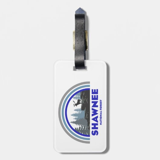 Shawnee National Forest Rainbow Deer Gepäckanhänger (Rückseite vertikal)