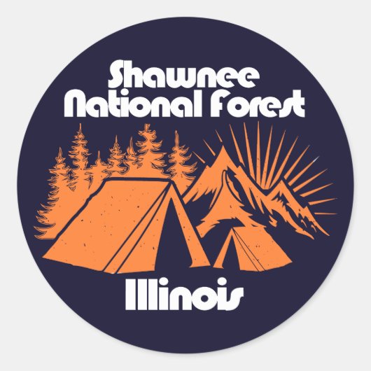 Shawnee National Forest Runder Aufkleber (Vorderseite)