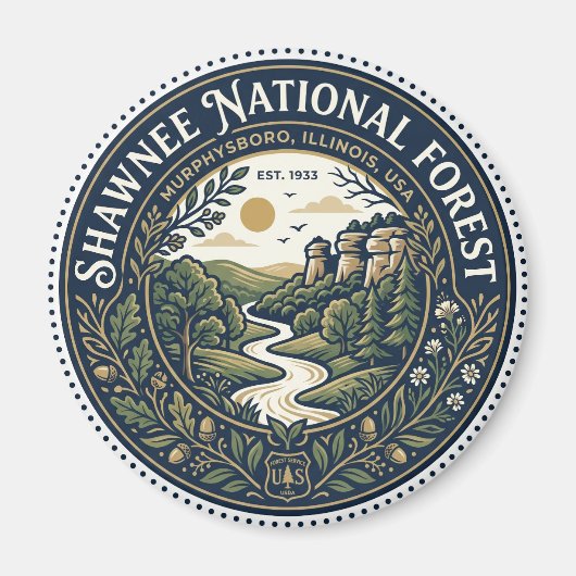 Shawnee National Forest USA Magnet (Vorne)