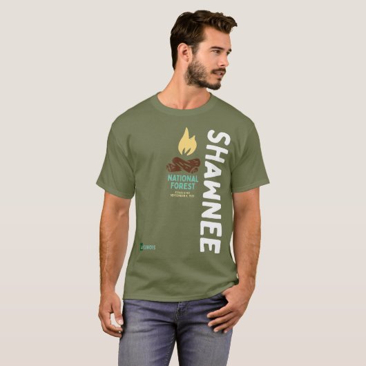 Shawnee National Forest Vertical Illinois T-Shirt (Vorne ganz)