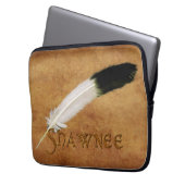 SHAWNEE Native American Feather Laptop Sleeve (Vorderseite Links)