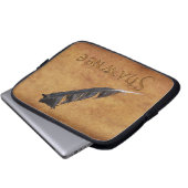 SHAWNEE Native American Feather Laptop Sleeve (Vorne Knopf)