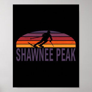 Shawnee Peak Bridgton Maine Ne Ski Resort Snowboar Poster