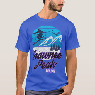 Shawnee Peak Bridgton Maine NE Ski Resort Snowboar T-Shirt
