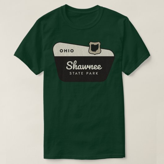 Shawnee Staat Park Ohio Begrüßungszeichen T-Shirt (Design vorne)