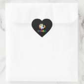 Shawnee Unicorn Herz-Aufkleber (Tasche)