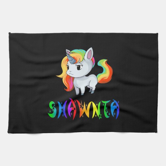 Shawnta Einhorn Geschirrtuch (Horizontal)