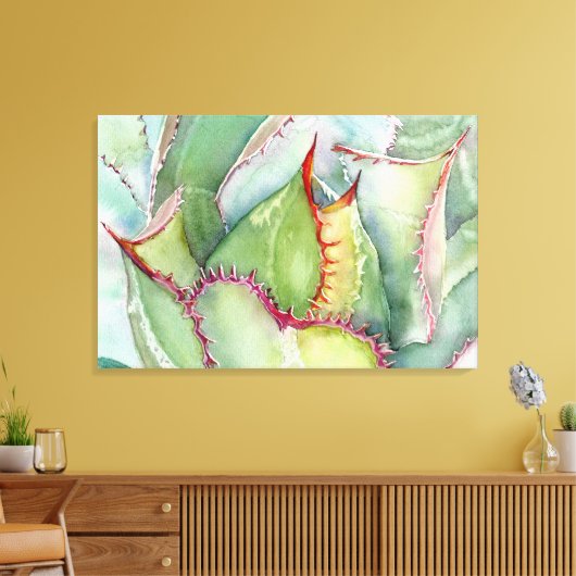 Shaw's Agave Canvas Print Leinwanddruck (Insitu (Wohnzimmer))