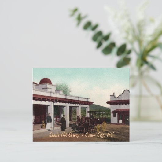 Shaws Hot Springs Postcard Postkarte (Stehend Vorderseite)