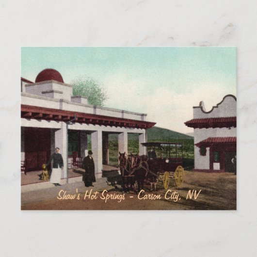 Shaws Hot Springs Postcard Postkarte (Vorderseite)