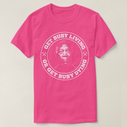 Shawshank-Rücknahme wird beschäftigt oder beschäft T-Shirt (Design vorne)