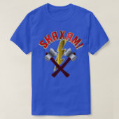 SHAXAM Double Throwing AX and Lightning Bolt Clas T-Shirt (Design vorne)
