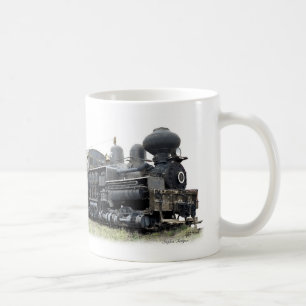 Shay aufzeichnenlokomotive kaffeetasse