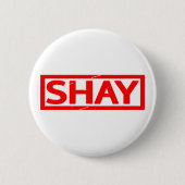 Shay Briefmarke Button (Vorderseite)