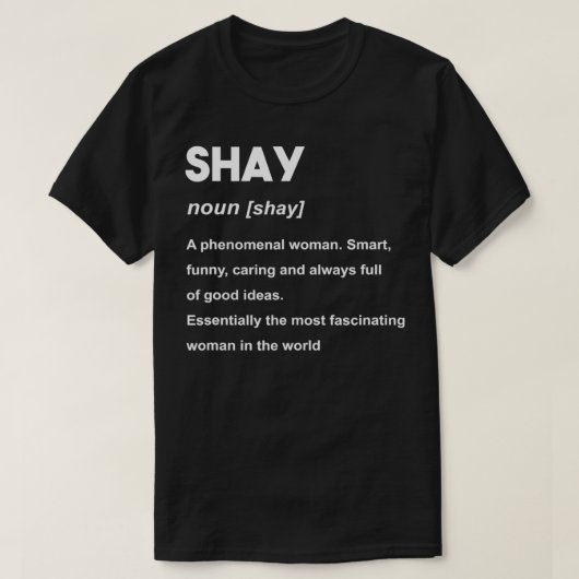 Shay Name T-Shirt (Design vorne)