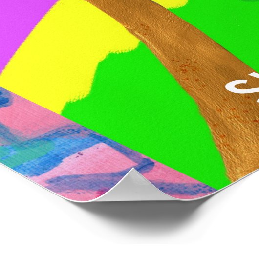 SHAYHAYKEY Gold - einfaches Reiki-Symbol Poster (Ecke)