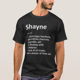 Shayne Definition Personalisierter Name Lustiger G T-Shirt