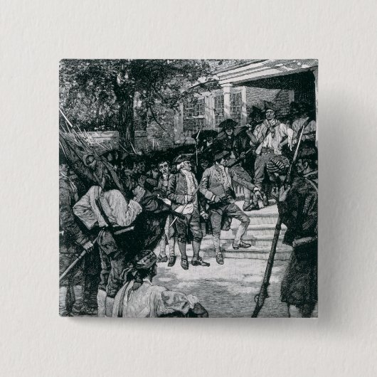 Shayss Pöbel im Besitz eines Gerichtes Button (Vorderseite)