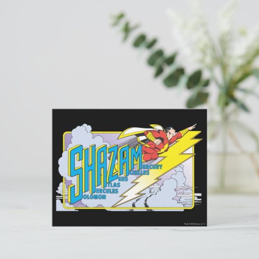 Shazam Acronym 2 Postkarte (Stehend Vorderseite)