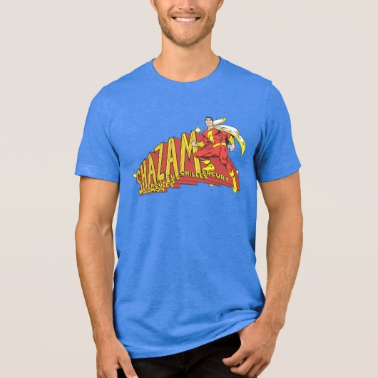 Shazam Acronym Tri-Blend Shirt (Vorderseite)