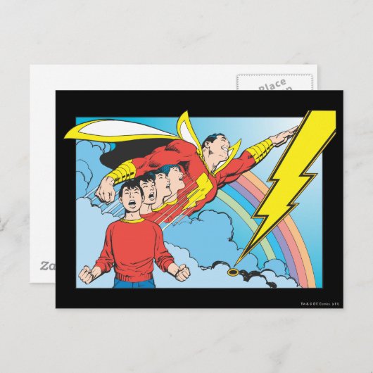 SHAZAM/Billy Batson Postkarte (Vorne/Hinten)
