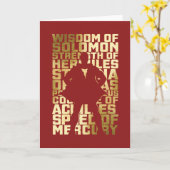 SHAZAM! | Fähigkeits-goldene Typografie-Grafik Karte (Gelbe Blume)