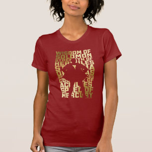 SHAZAM!   Fähigkeits-goldene Typografie-Grafik T-Shirt