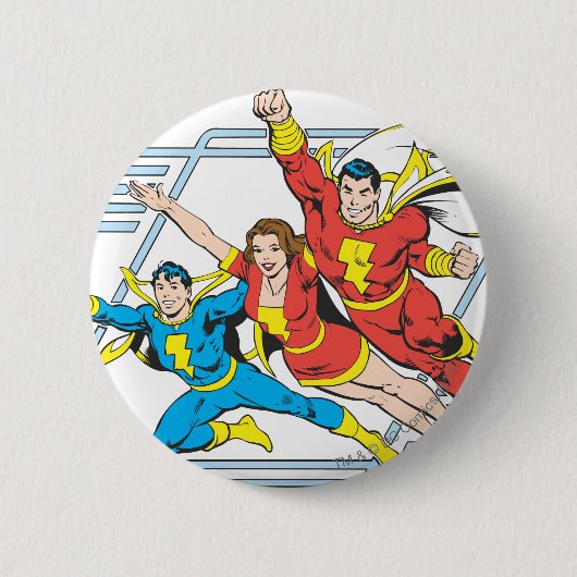 SHAZAM Familie Button (Vorderseite)