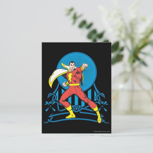 SHAZAM im Kampf Postkarte (Stehend Vorderseite)