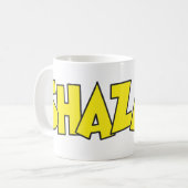 Shazam Logo Gelb Kaffeetasse (Vorderseite Links)